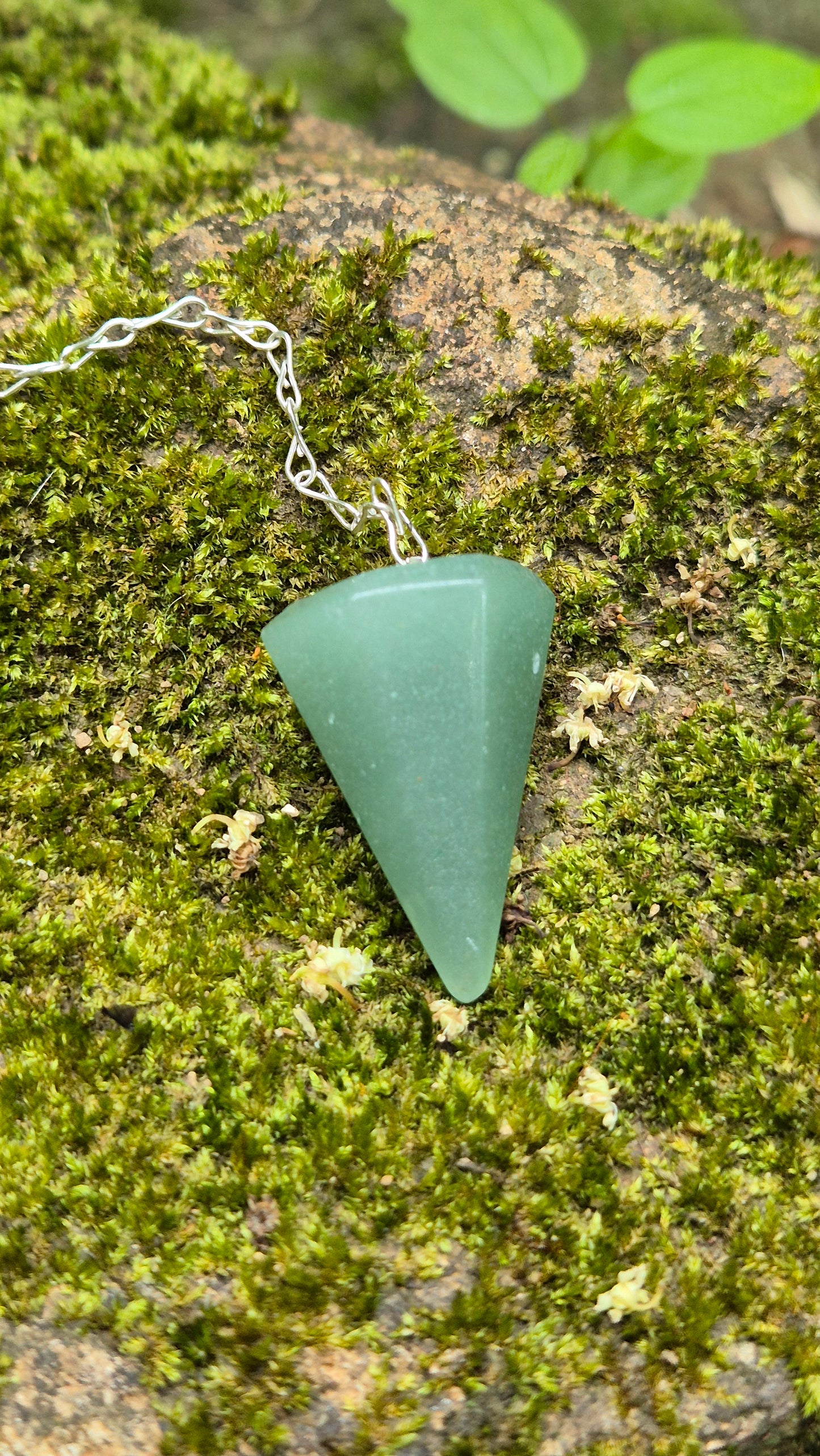 Pêndulo de Quartzo Verde Natural