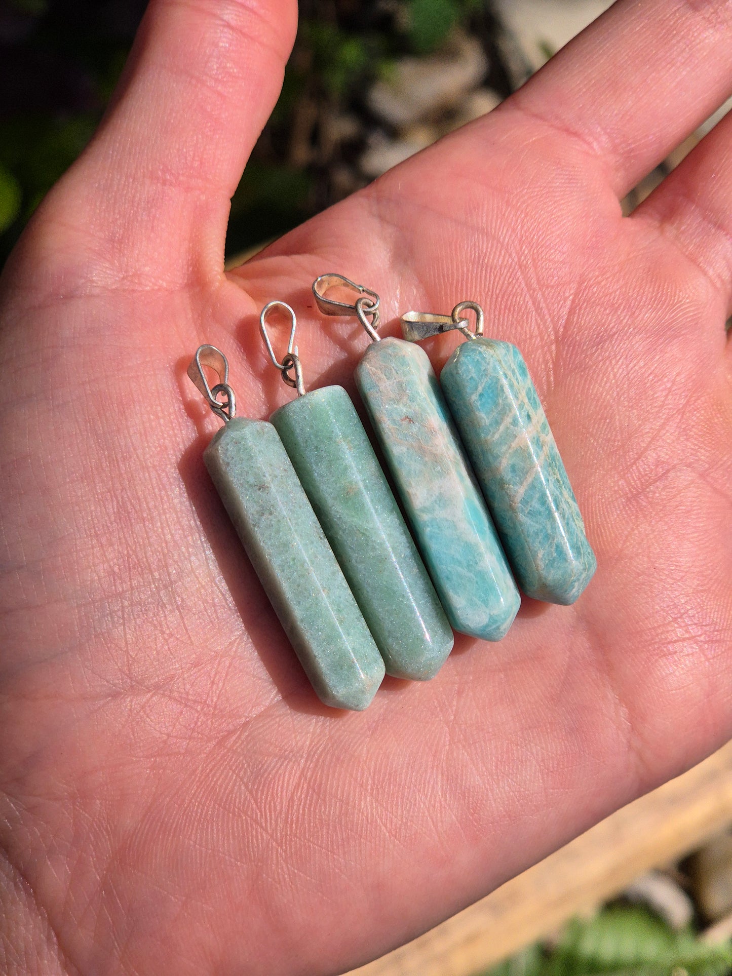 Pingente de Ponta de Amazonita