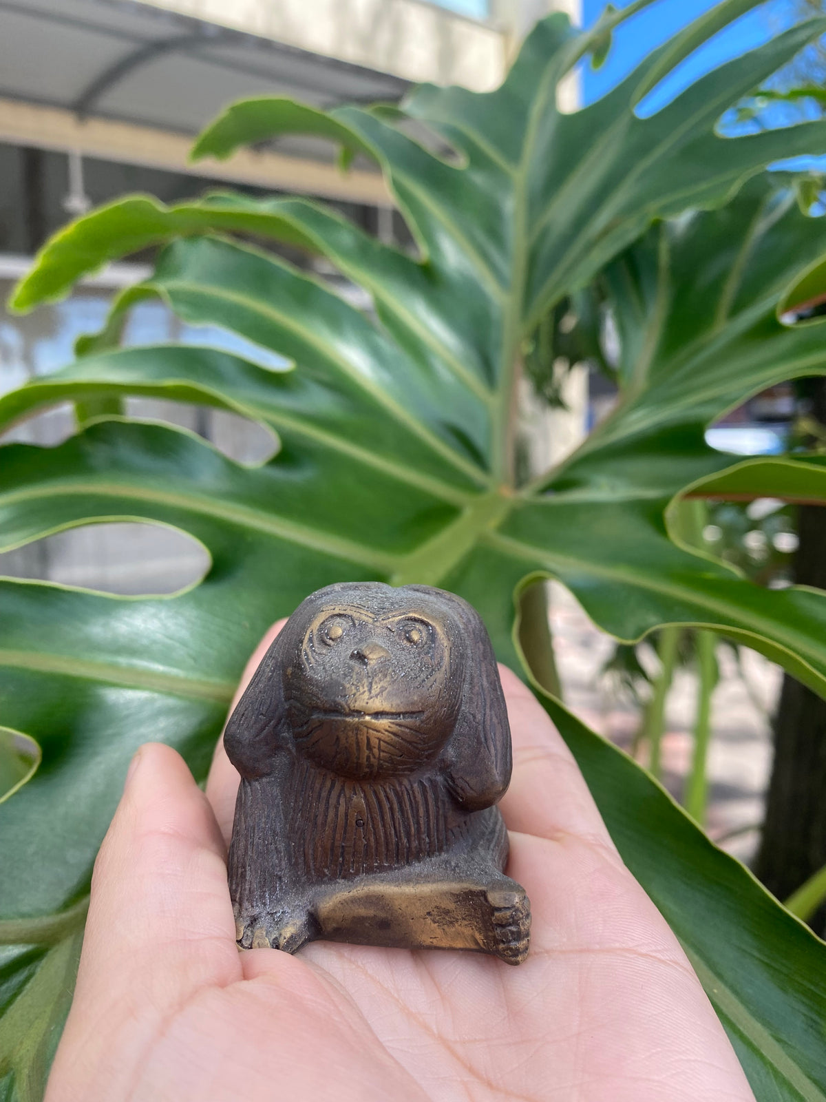 Três Macacos Sábios em Bronze