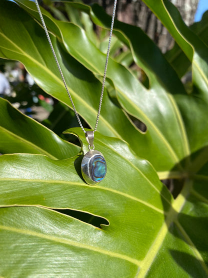 Pingente em Prata 925 Abalone