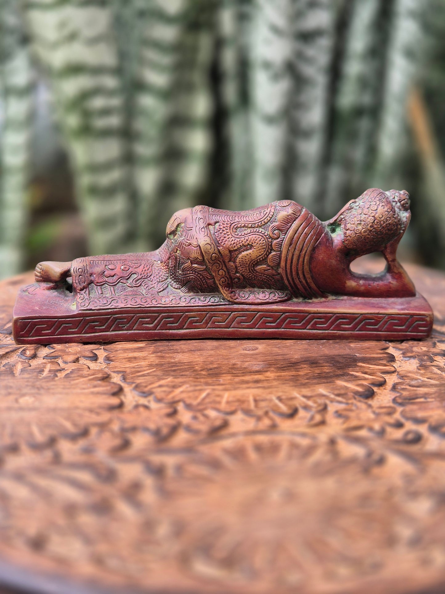 Buda de Bronze Deitado