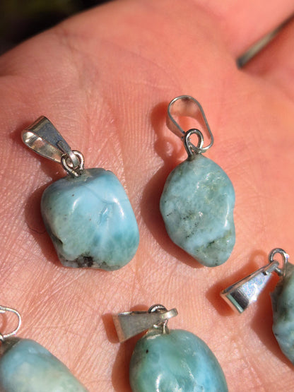 Pingente de Larimar natural