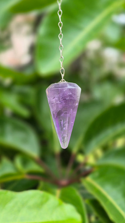 Pêndulo de Ametista Natural