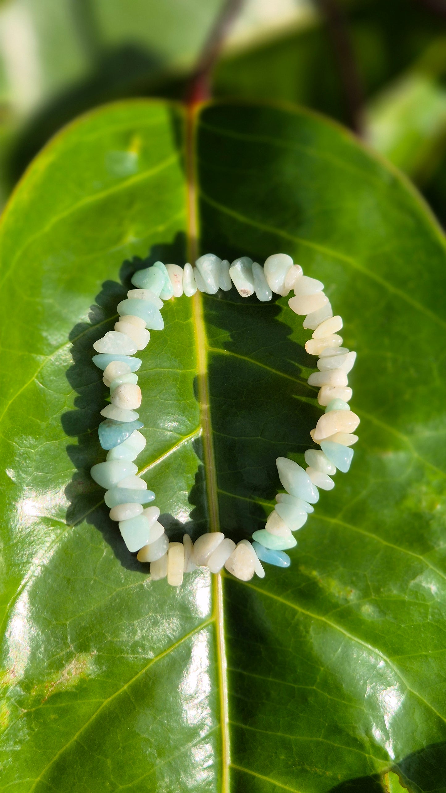 Pulseira de Cascalho de Amazonita