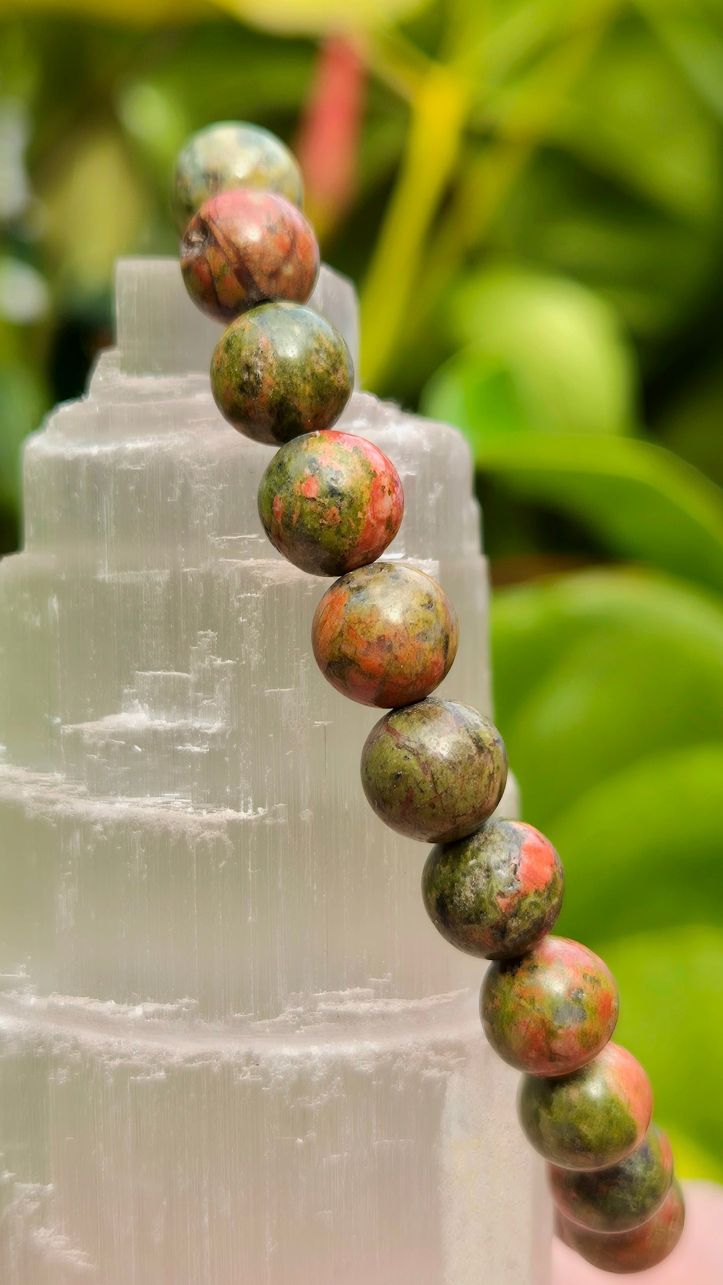 Pulseira de Unakita Natural