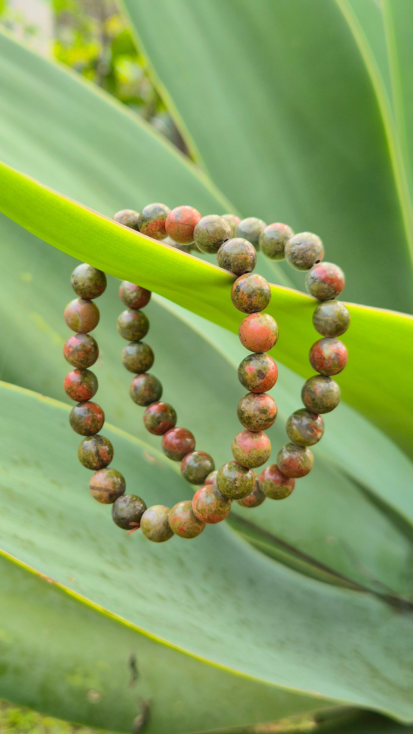 Pulseira de Unakita Natural