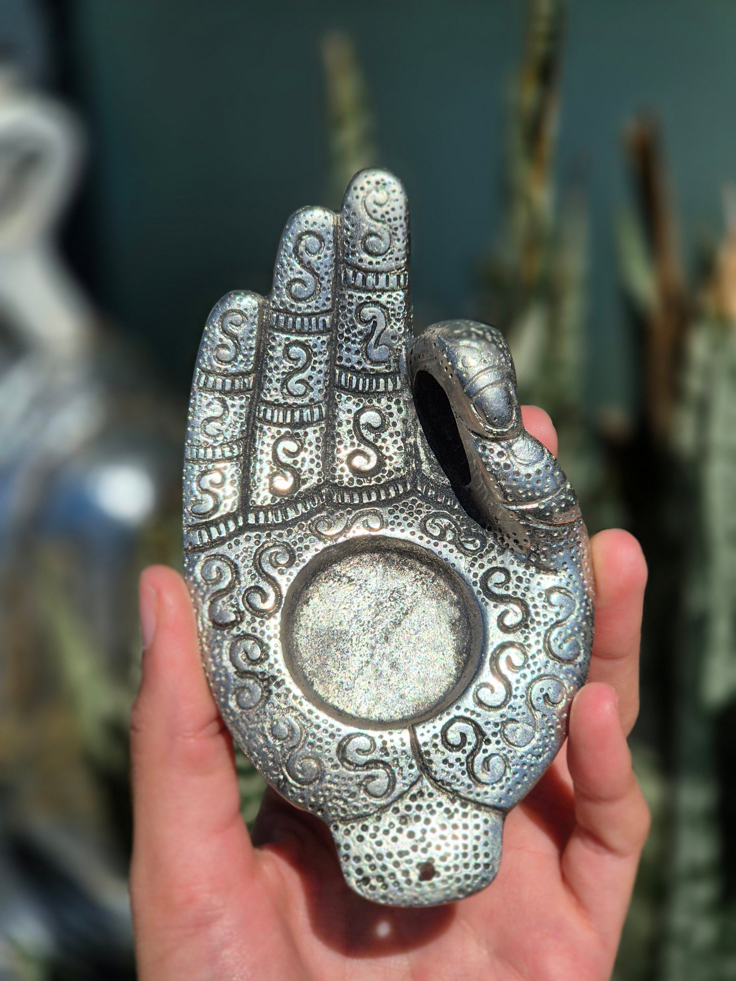 Incensário Mudra com Porta Vela