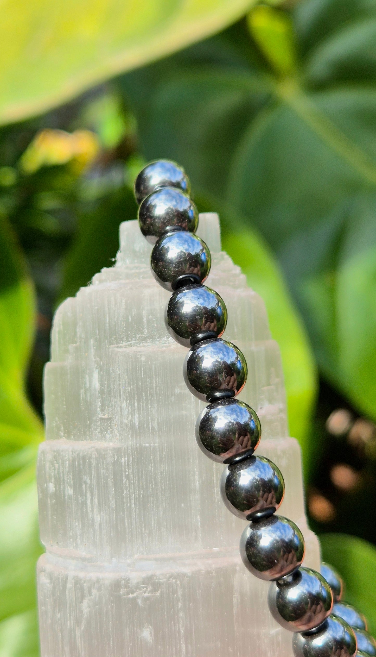 Pulseira de Hematita Natural