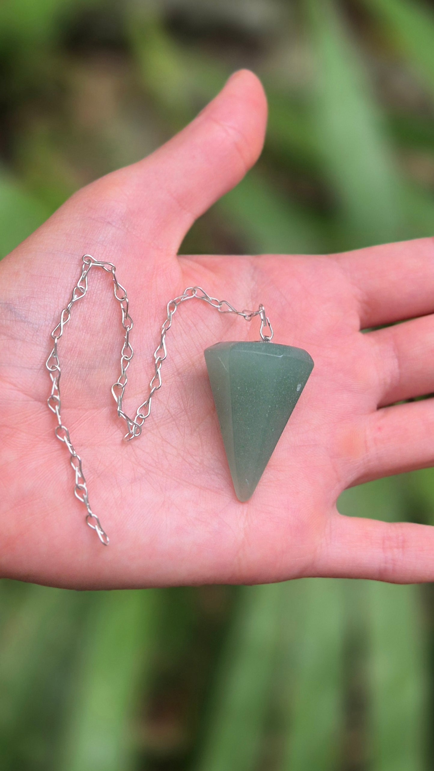 Pêndulo de Quartzo Verde Natural