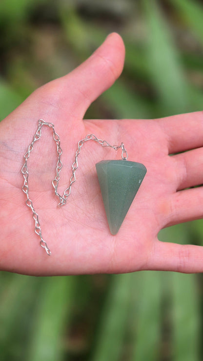 Pêndulo de Quartzo Verde Natural