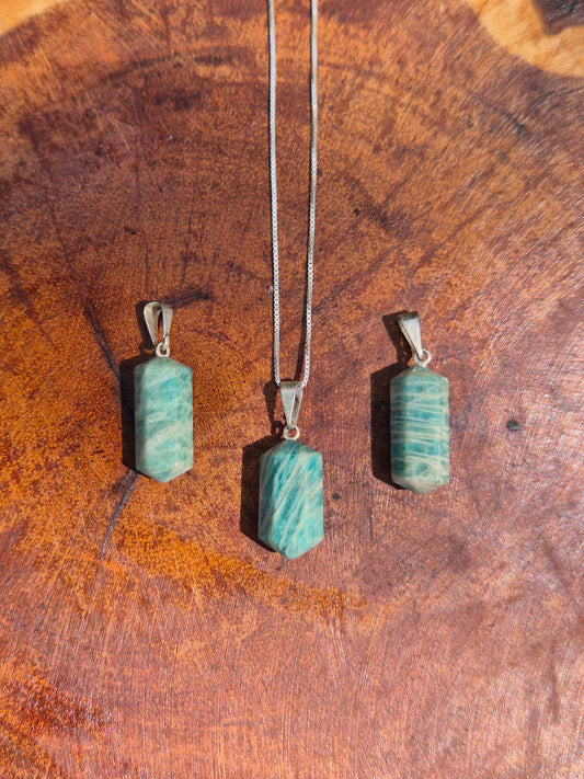 Pingente de Ponta de Amazonita