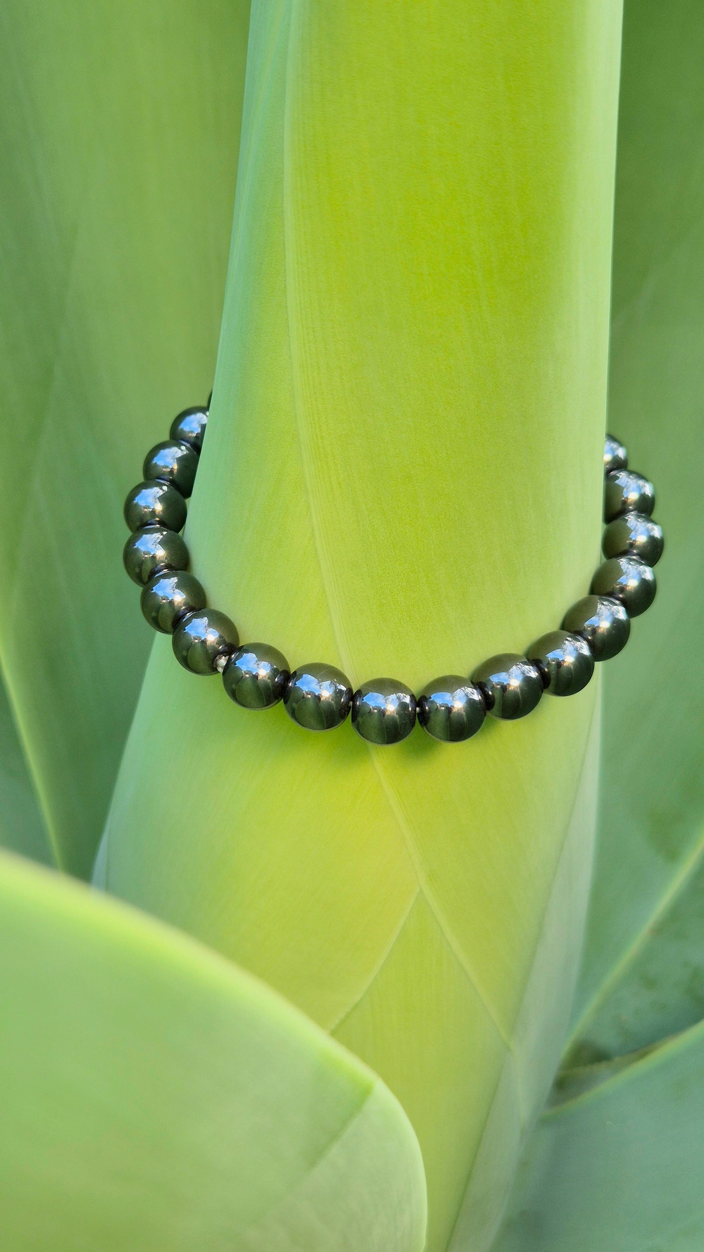 Pulseira de Hematita Natural