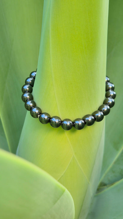 Pulseira de Hematita Natural