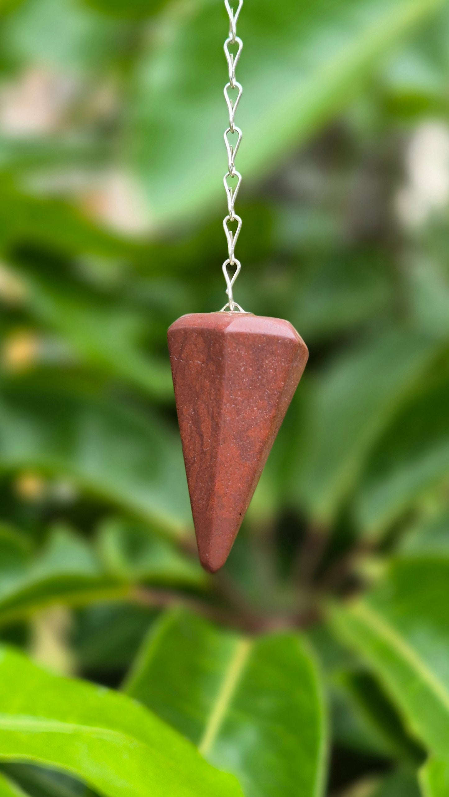 Pêndulo de Jaspe Vermelho