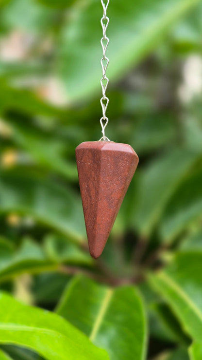 Pêndulo de Jaspe Vermelho