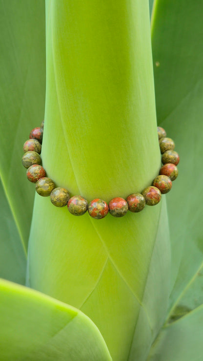 Pulseira de Unakita Natural