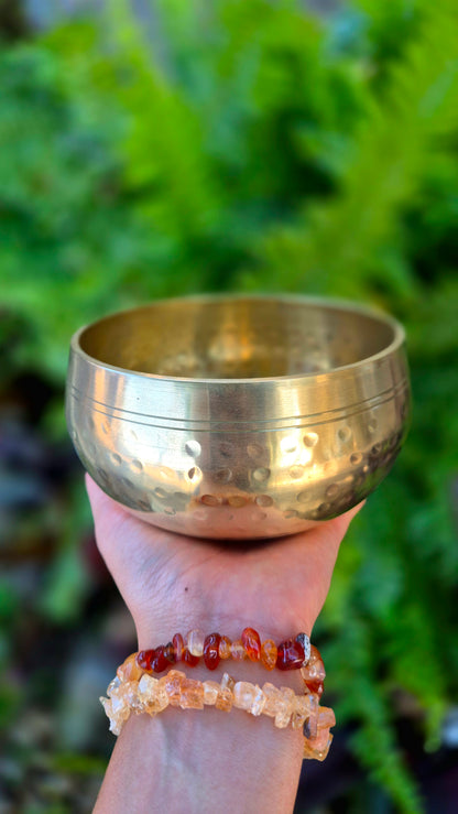 Tigela Tibetana M Dourada