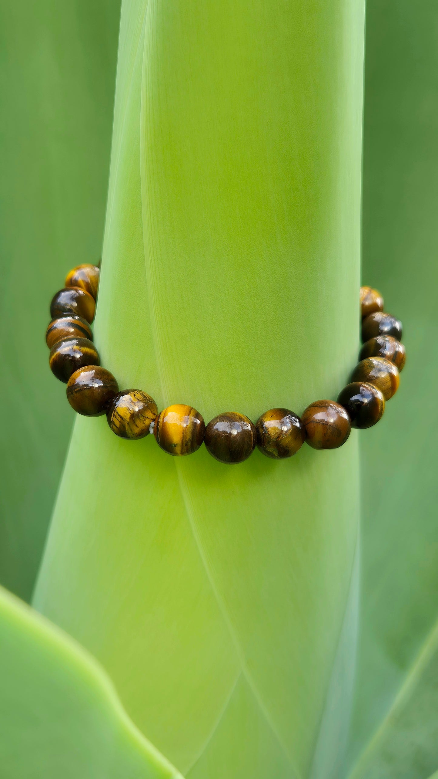 Pulseira de Olho de Tigre Natural