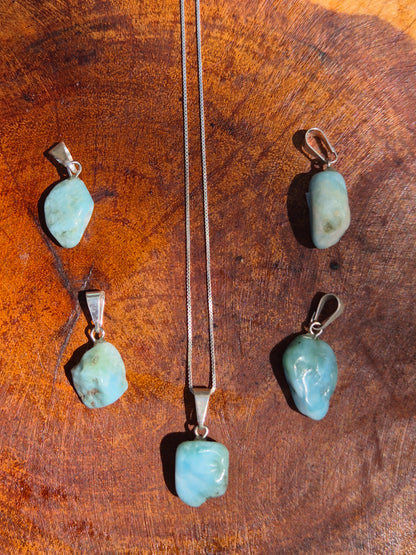 Pingente de Larimar natural