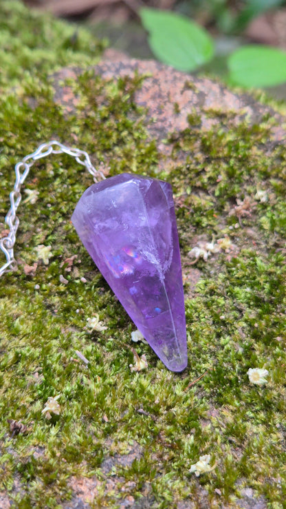 Pêndulo de Ametista Natural