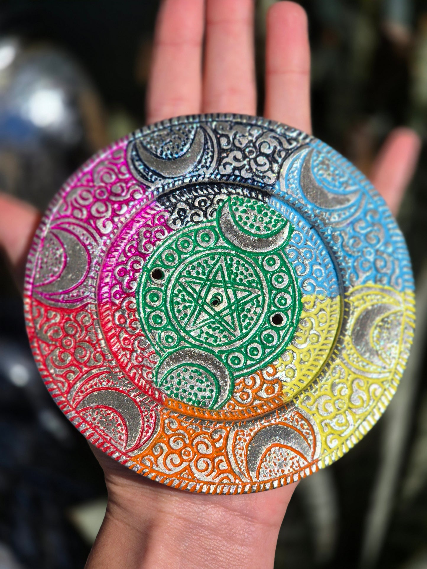 Incensário Estrelas e Lua