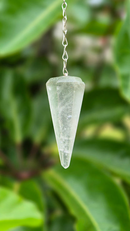 Pêndulo de Quartzo Cristal Natural