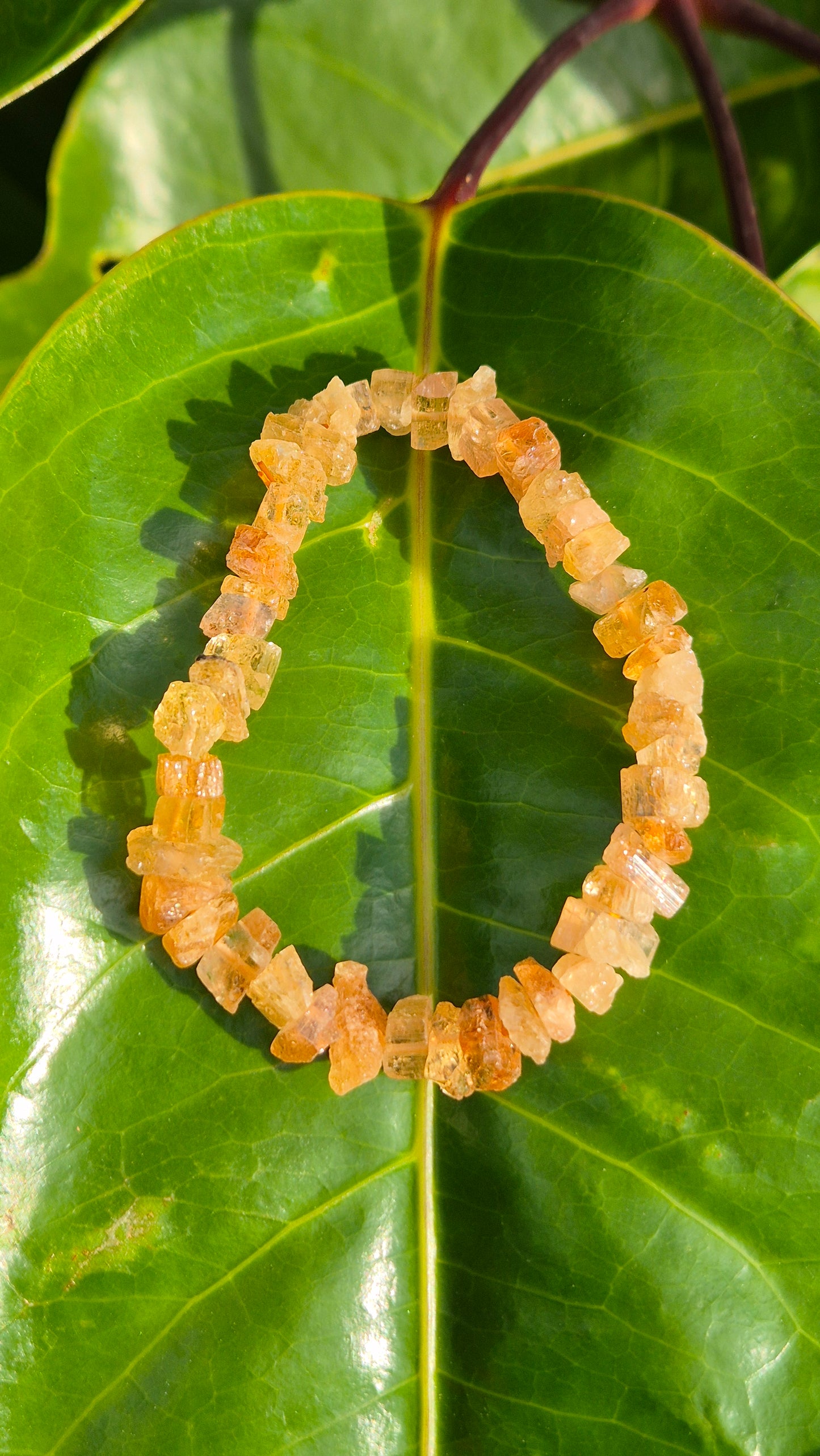 Pulseira de Cascalho de Topázio Imperial