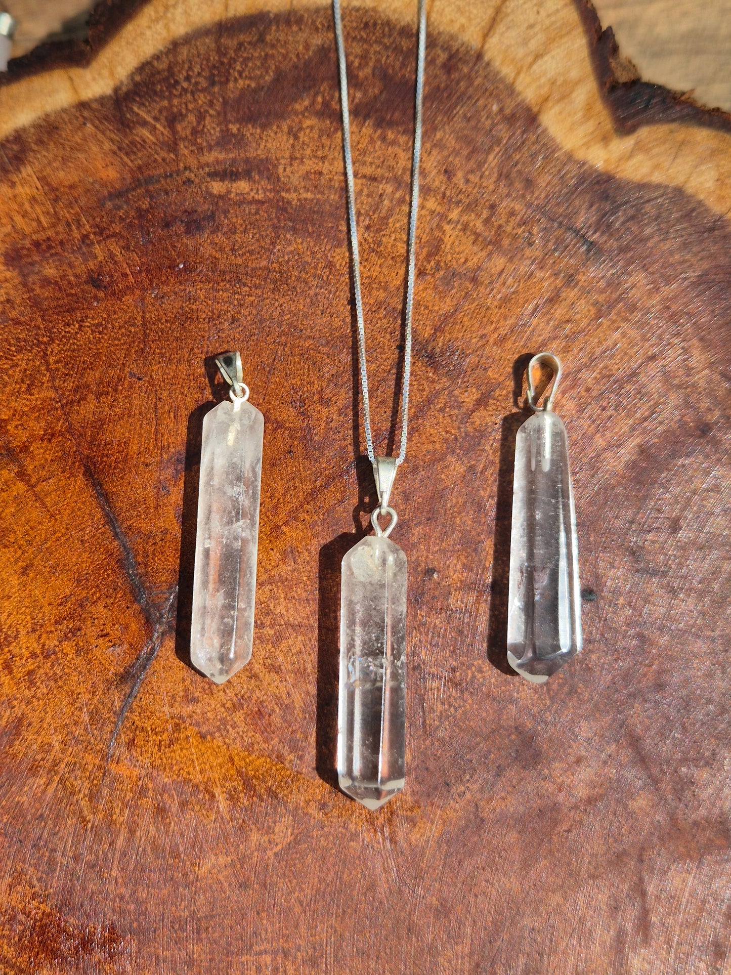 Pingente de Ponta de Quartzo Cristal