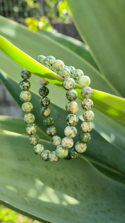 Pulseira de Ágata Musgo Natural