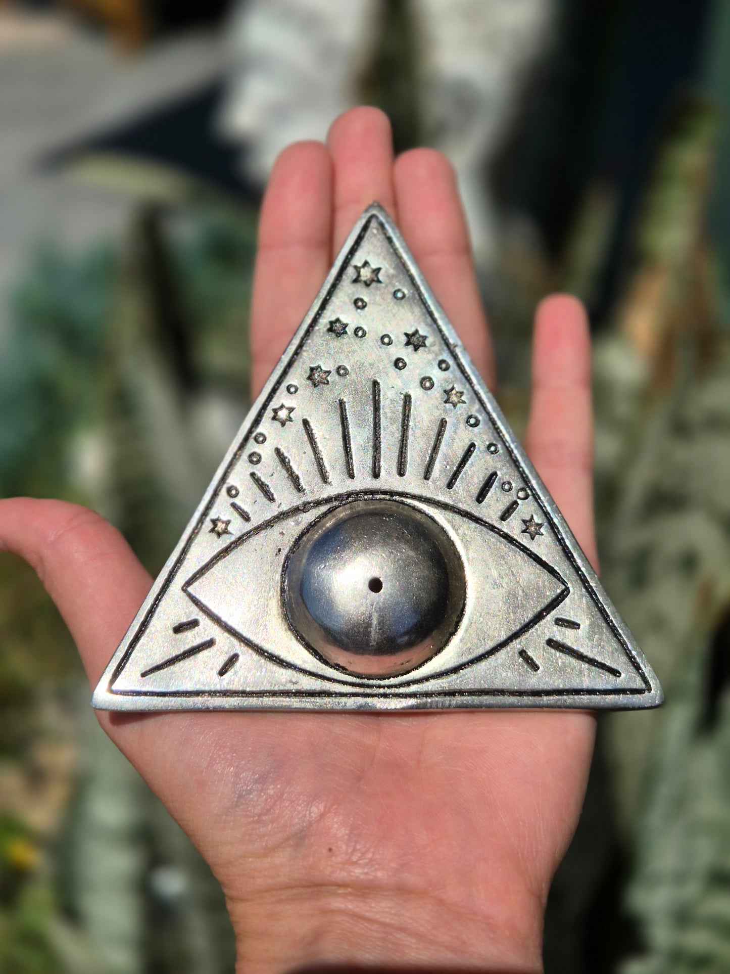 Incensário Triangular Olho Místico