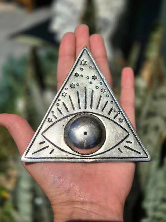 Incensário Triangular Olho Místico
