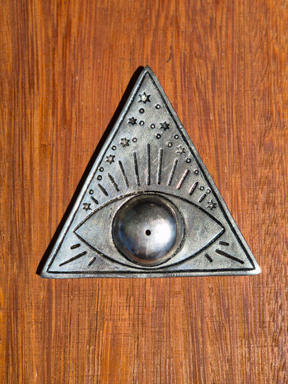 Incensário Triangular Olho Místico